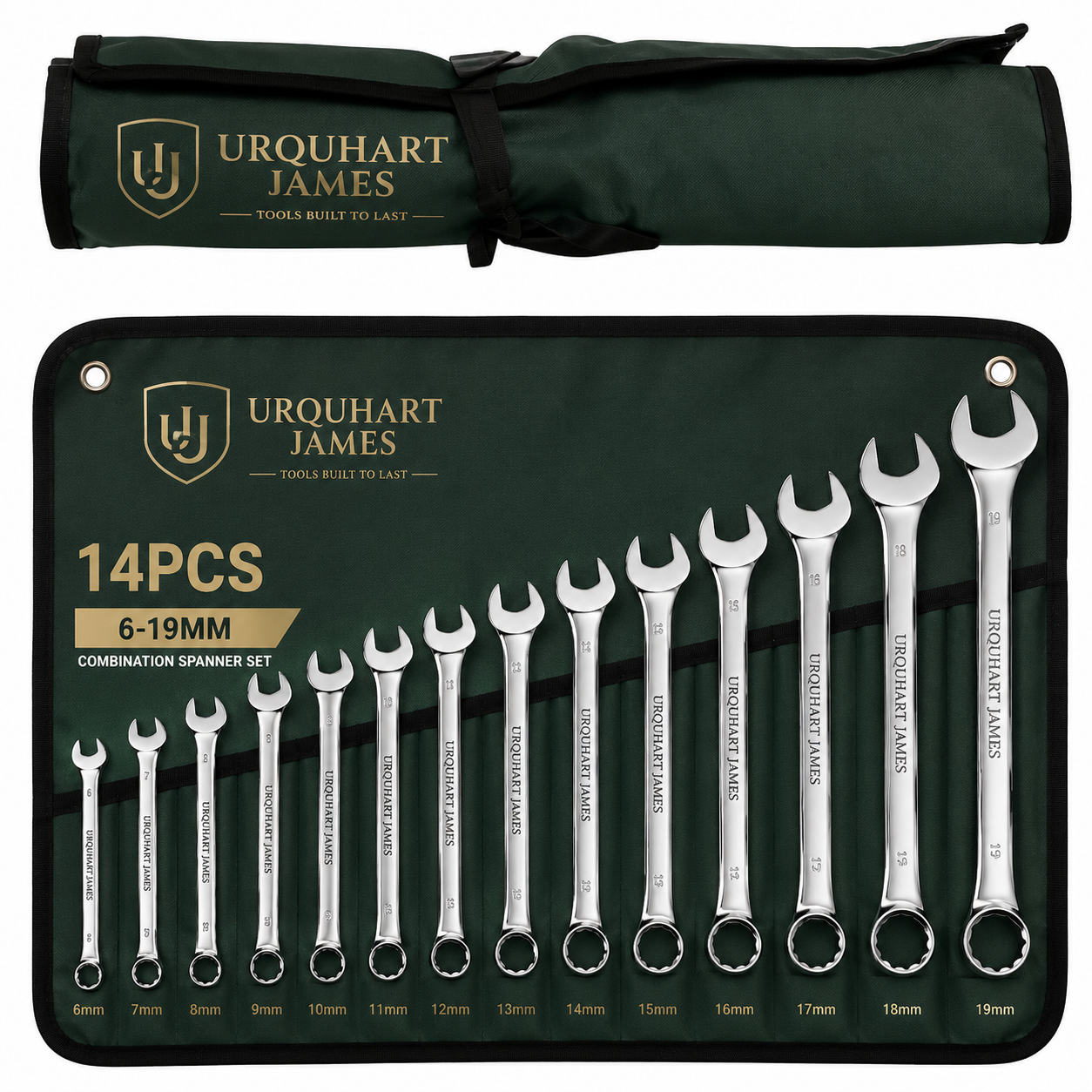 Urquhart James 14pcs Combination Spanner Set